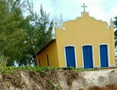 Igreja ameaçada foi construída em 1580 pelo padre jesuíta Gaspar Lourenço (Foto: Destaque Notícias)