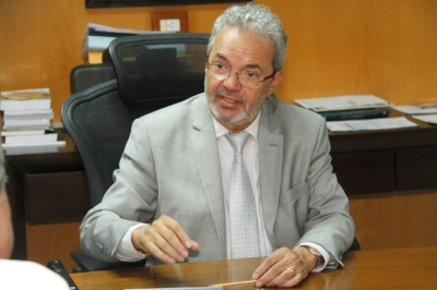 O conselheiro-presidente Clóvis Barbosa (Foto: Cleverton Ribeiro/TCE/SE)