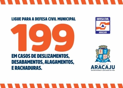 Defesa Civil disponibiliza telefone emergencial 199 (Imagem: Divulgação PMA)