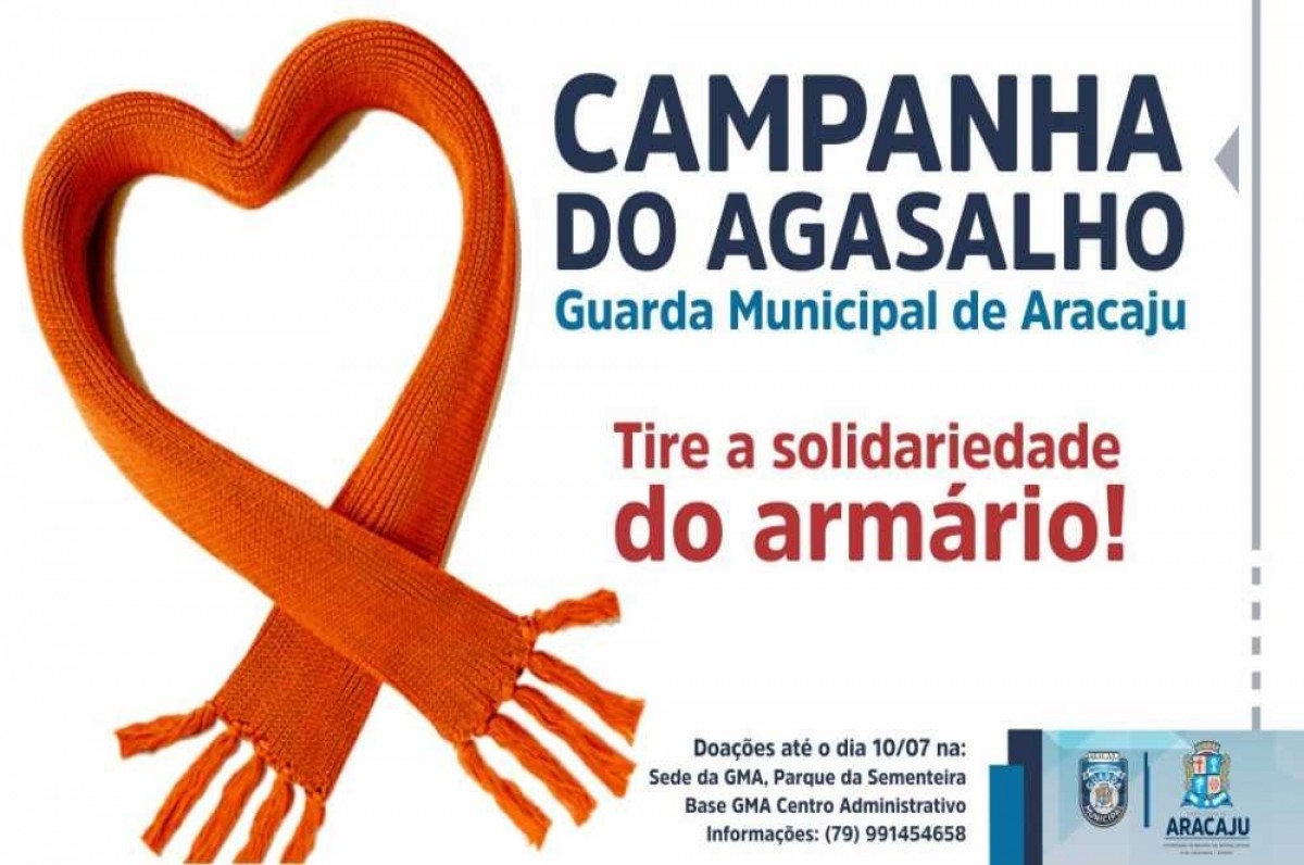 Guarda Municipal de Aracaju estende campanha de doação de agasalhos (Imagem: GMA)