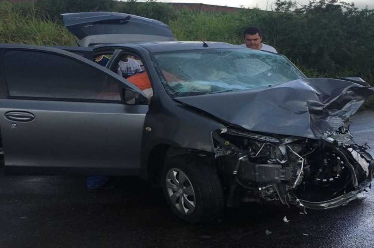 O acidente ocorreu no povoado Colônia 13 (Foto: Reprodução/WhatsApp/Grupo Aracaju/Via Portal Infonet)