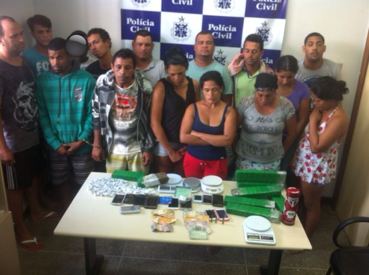 Operação da PC prende 15 traficantes na Bahia e Sergipe (Foto: PC/BA)