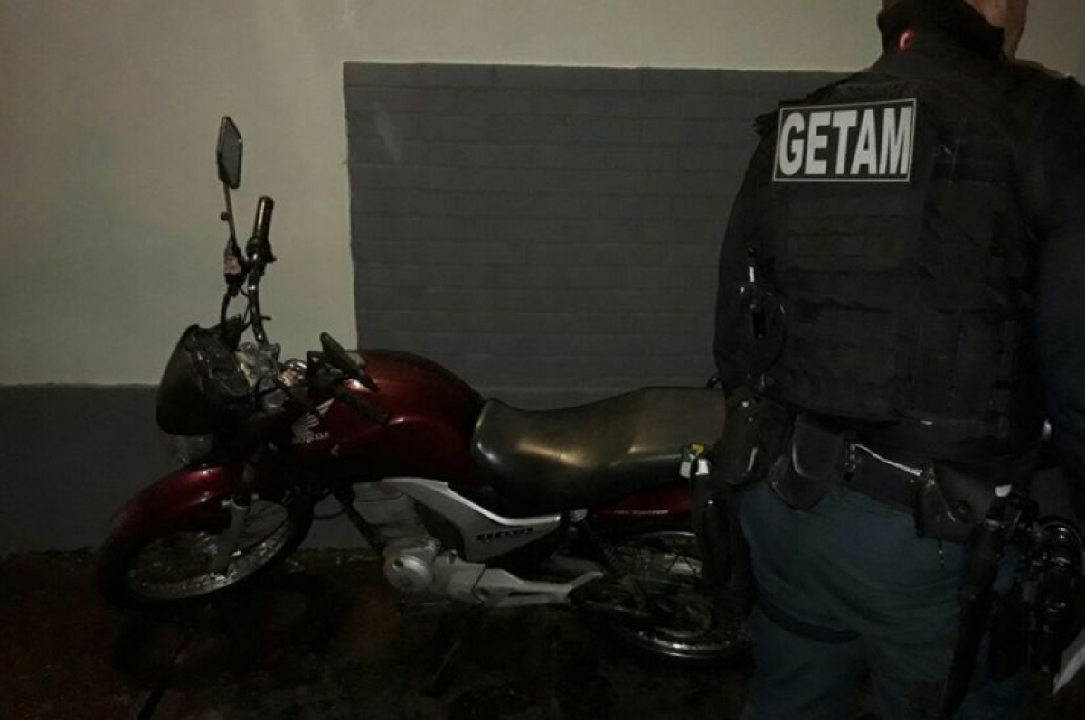Moto roubada é recuperada em São Cristóvão (Foto: SSP/SE)