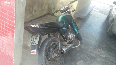 Menor é apreendido conduzindo moto com placa clonada em Itabaianinha (Foto: SSP)