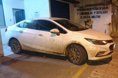Veículo roubado é recuperado no município de Capela (Foto: Ascom/SSP)
