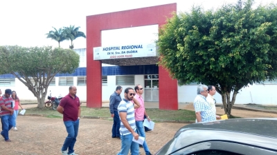 Secretário Almeida Lima visita Hospital Regional de Glória neste sábado, 30  (Foto: Ferreira Filho)