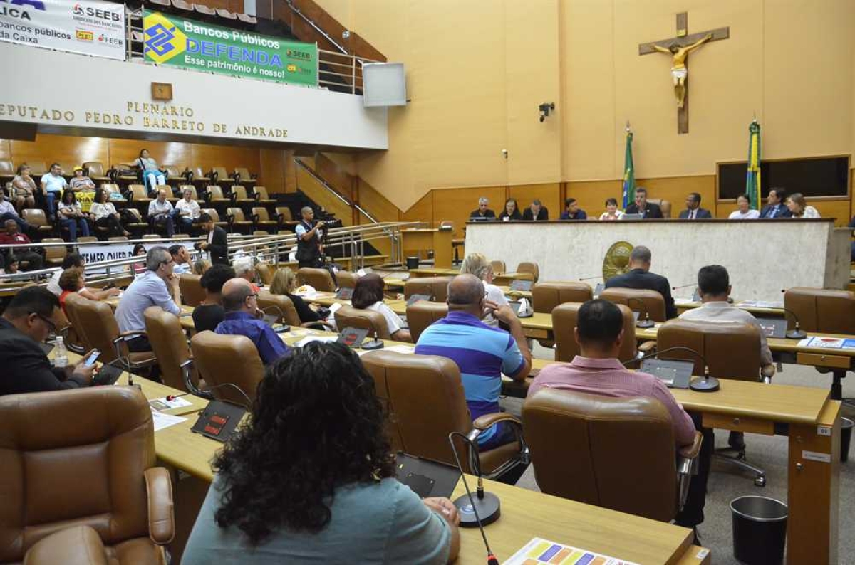 Luciano Pimental promove audiência pública em defesa de empresas e bancos públicos (Foto: Jadilson Simões/Agência Alese)