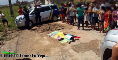 Homicídio é registrado no bairro Estação (Foto: LagartoComoEuVejo)