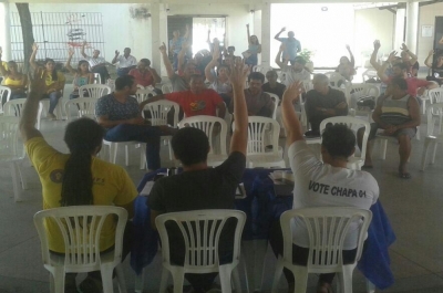  Assembleia aconteceu nesta terça-feira, 10 (Foto: Sintufs)