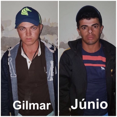 Dupla é presa logo após cometer homicídio em Ribeirópolis (Foto: SSP)