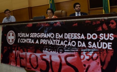 Fórum Sergipano em Defesa do SUS é instalado no plenário da Alese (Foto: Débora Matos)