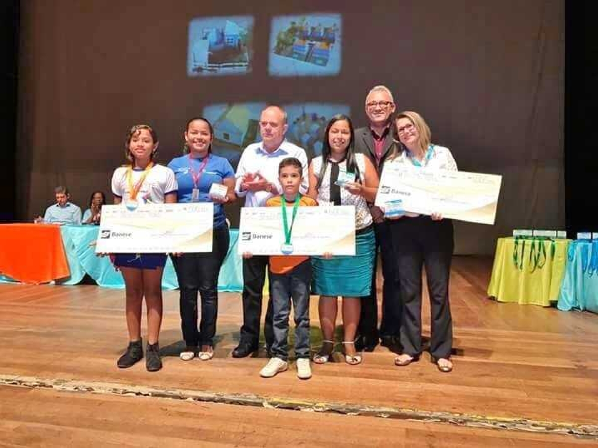 Aluna do Recriarte ganha prêmio na X Olimpíada Ambiental de Sergipe (Foto: MP/SE)