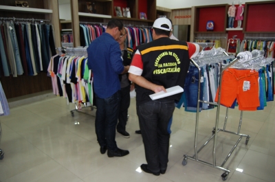 Operação Fisco Presente identifica funcionamento irregular de empresas em Glóriaz (Foto: Submark/Sefaz)