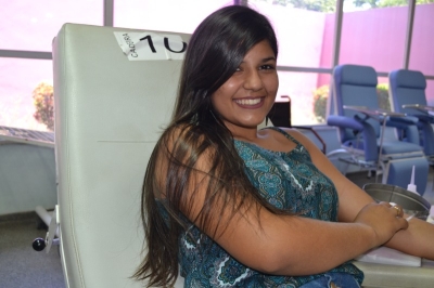 Campanha solidária estimula doação de sangue de jovens (Foto: Ascom/SES)