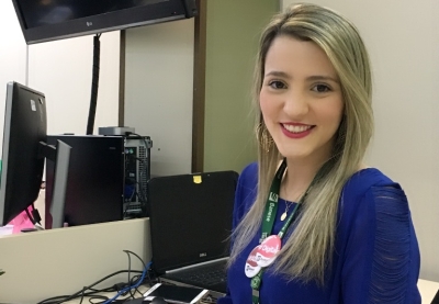 A gerente de suporte da Área de Canais e Marketing do Banese, Hannah Santos (Foto: Banese)