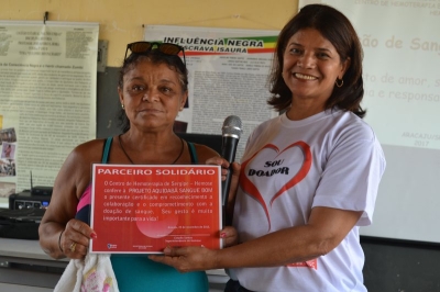 Palestra e homenagens marcam programação do Dia Nacional do Doador de Sangue em Aquidabã (Foto: Ascom/SES)