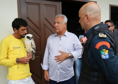 Jackson Barreto discute ações de segurança para o Parque dos Falcões (Foto: Jorge Henrique / ASN)