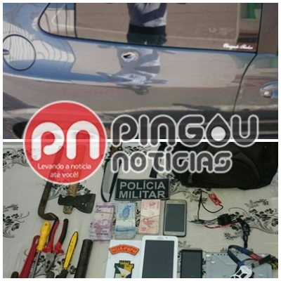 Veículo roubados em Glória são recuperados pela Polícia Militar (Foto: Pingou Notícias)