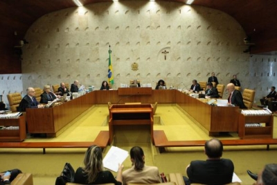 Plenário do Supremo Tribunal Federal (STF) durante sessão para julgamento sobre imunidade parlamentar de deputados estaduais (Foto: Carlos Moura/SCO/STF) 
