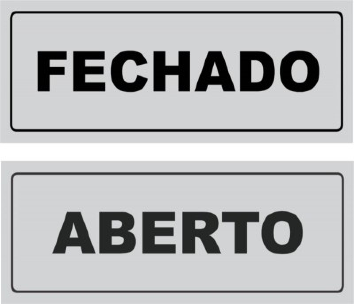Fechado/ aberto (Imagem ilustrativa)