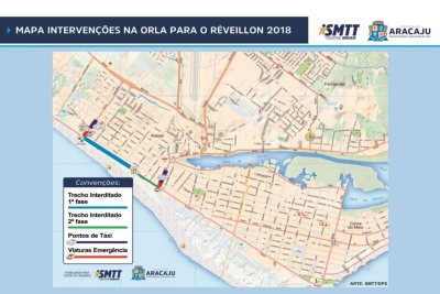 SMTT monta esquema especial de trânsito para o Réveillon (Arte: SMTT)
