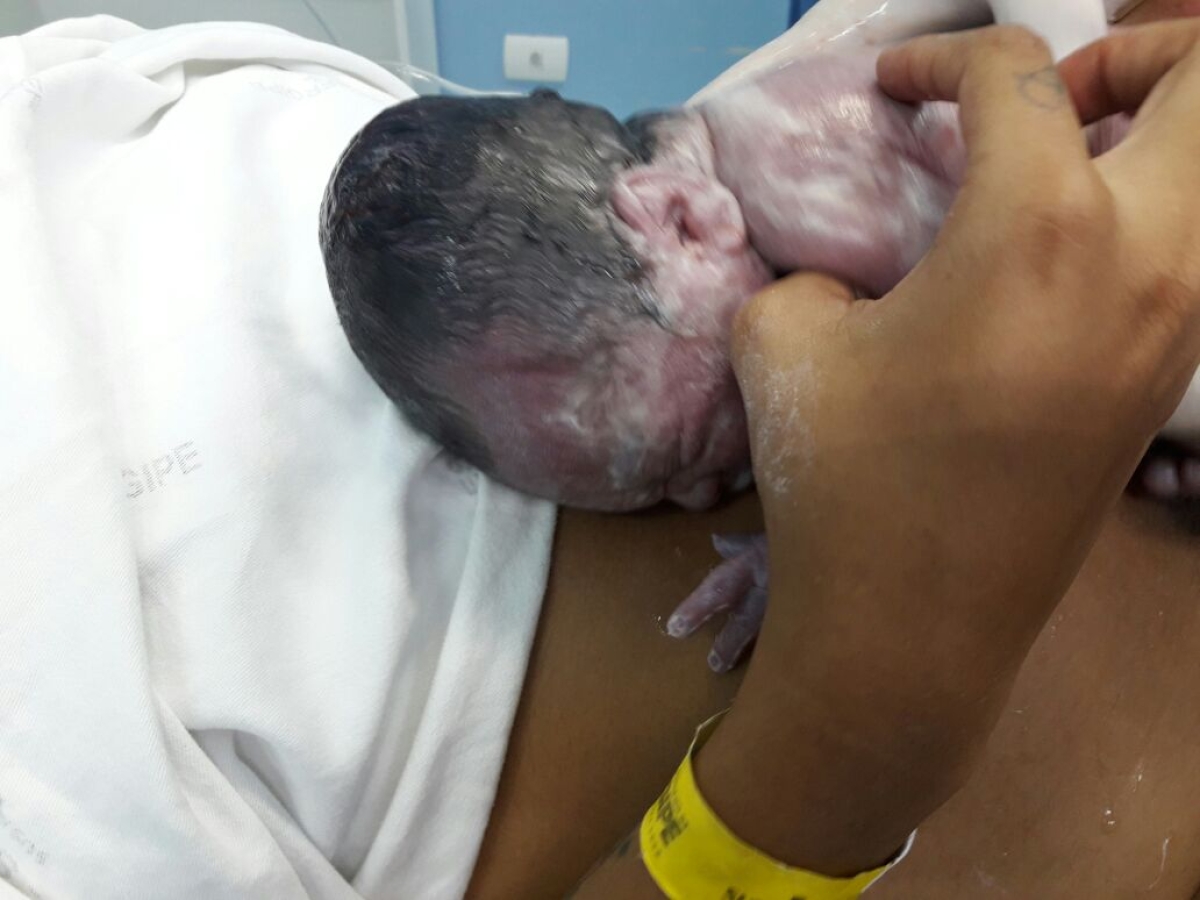 Primeiro bebê do ano na Maternidade Nossa Senhora de Lourdes é o menino Adrian (Foto: SES/SE)