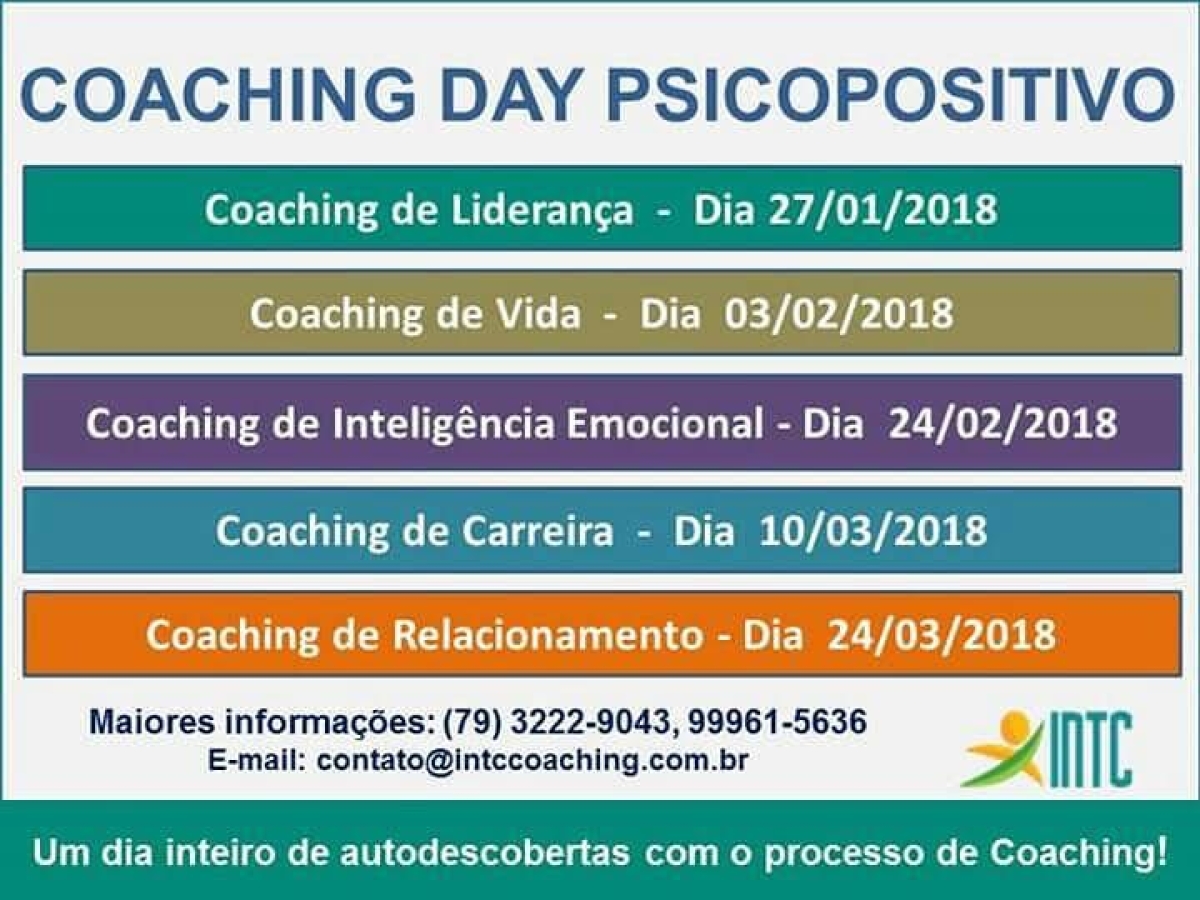 INTC realiza em Aracaju "Coaching Day Psicopositivo" (Imagem: Divulgação)
