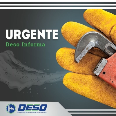 Deso informa interrupção temporária do abastecimento em bairros de Socorro (Imagem: Deso)
