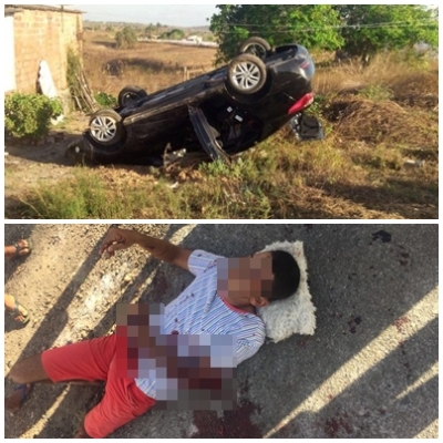 Homem fica gravemente ferido após acidente em rodovia do Sertão (Foto: Pingou Notícias)