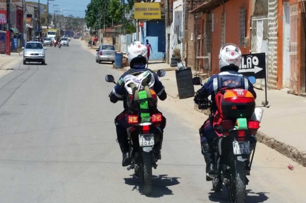 Em sete dias, motolâncias do Samu realizaram 36 atendimentos pré-hospitalares (Foto: SES/SE)