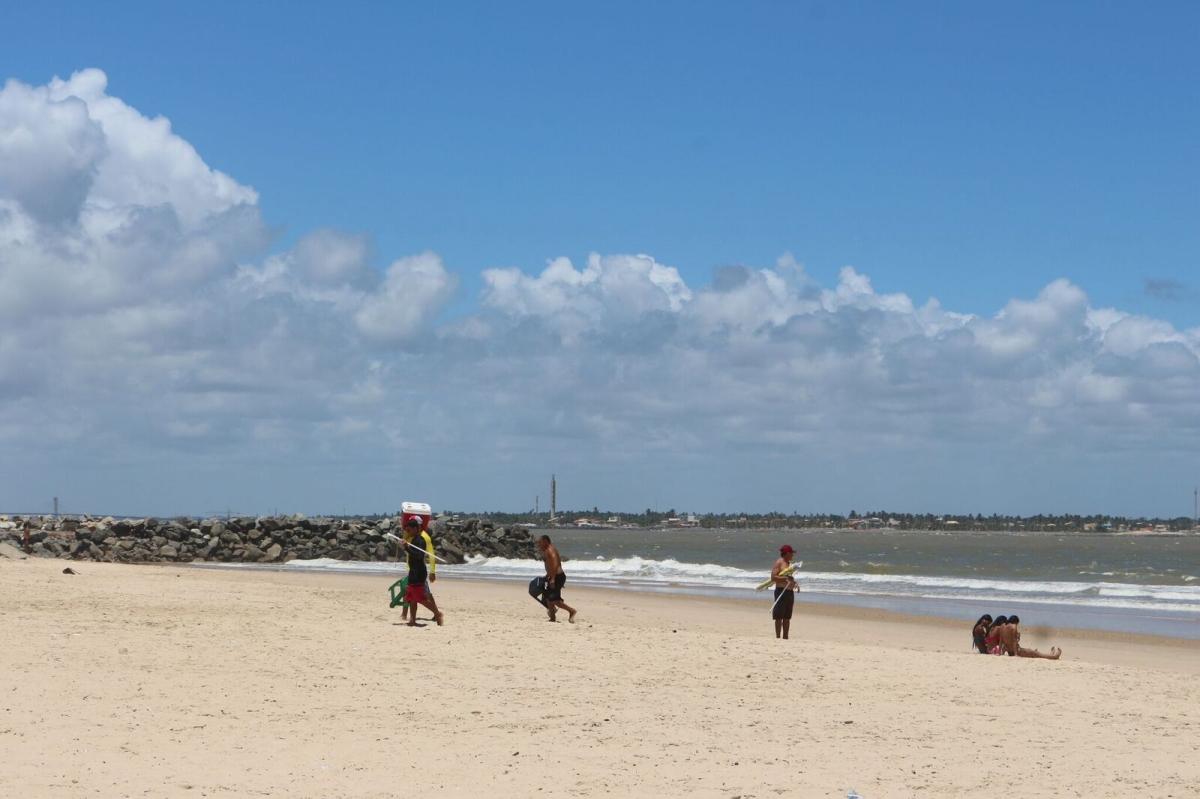 Praia dos Artistas, um dos locais de mais risco (Foto: Victória Valverde/ASN)