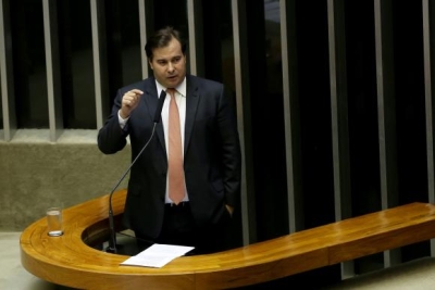 O presidente da Câmara dos Deputados, Rodrigo Maia, participa da sessão solene de abertura dos trabalhos do ano legislativo de 2018 (Foto: Wilson Dias/Agência Brasil)