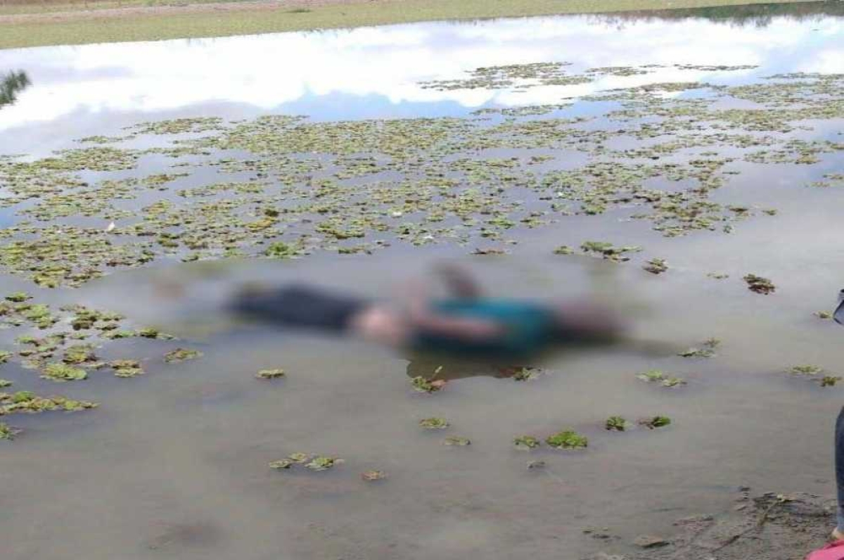 O corpo do sexo masculino foi localizado por um morador (Foto: Reprodução/WhatsApp/Grupo JP & Ana/Via Portal Infonet)