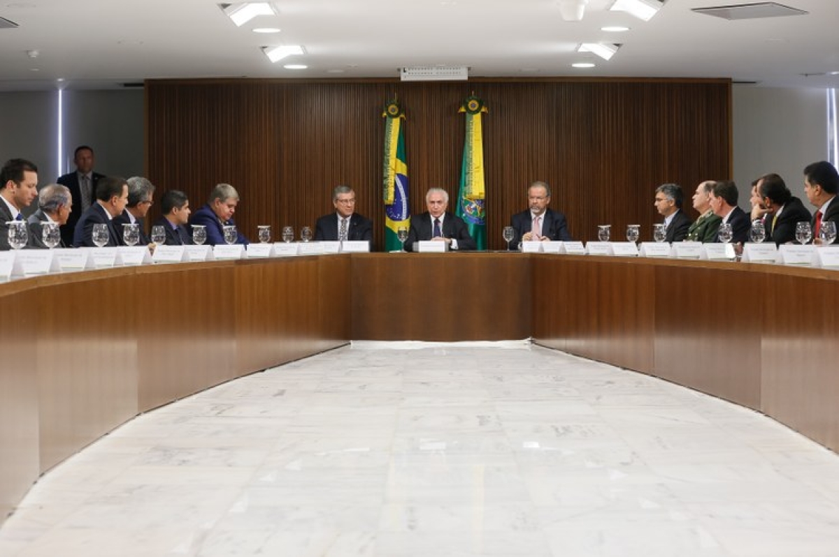 Reunião com prefeitos de capitais (Foto: Beto Barata/PR)
