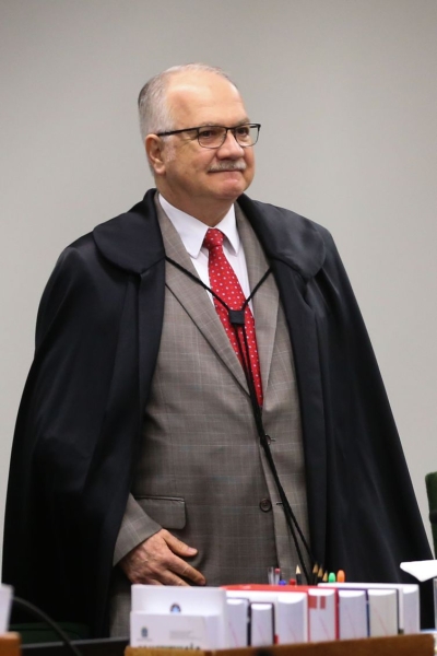 Ministro Edson Fachin, relator do inquérito, durante sessão da Segunda Turma do STF que decidiu sobre o caso de Geddel (Foto: Valter Campanato/ Agência Brasil)