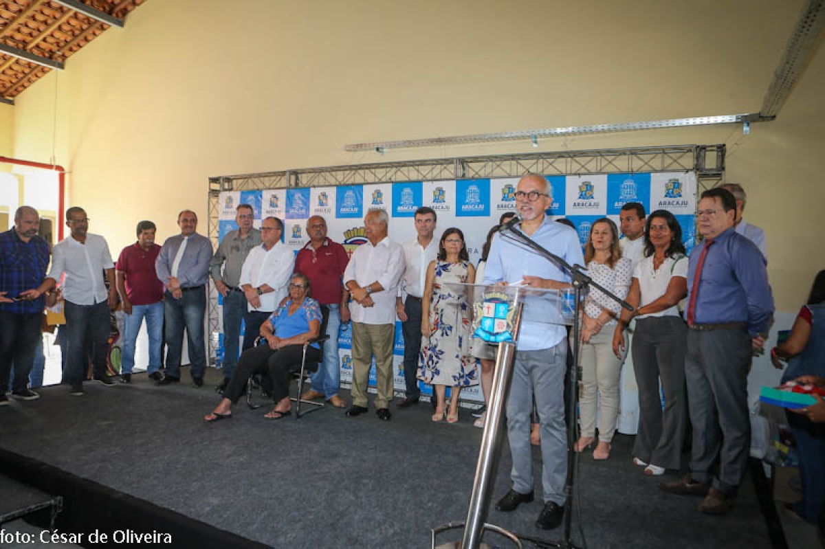 Vereadores participam da inauguração de escola no 17 de Março (Foto: César de Oliveira/ CMA)