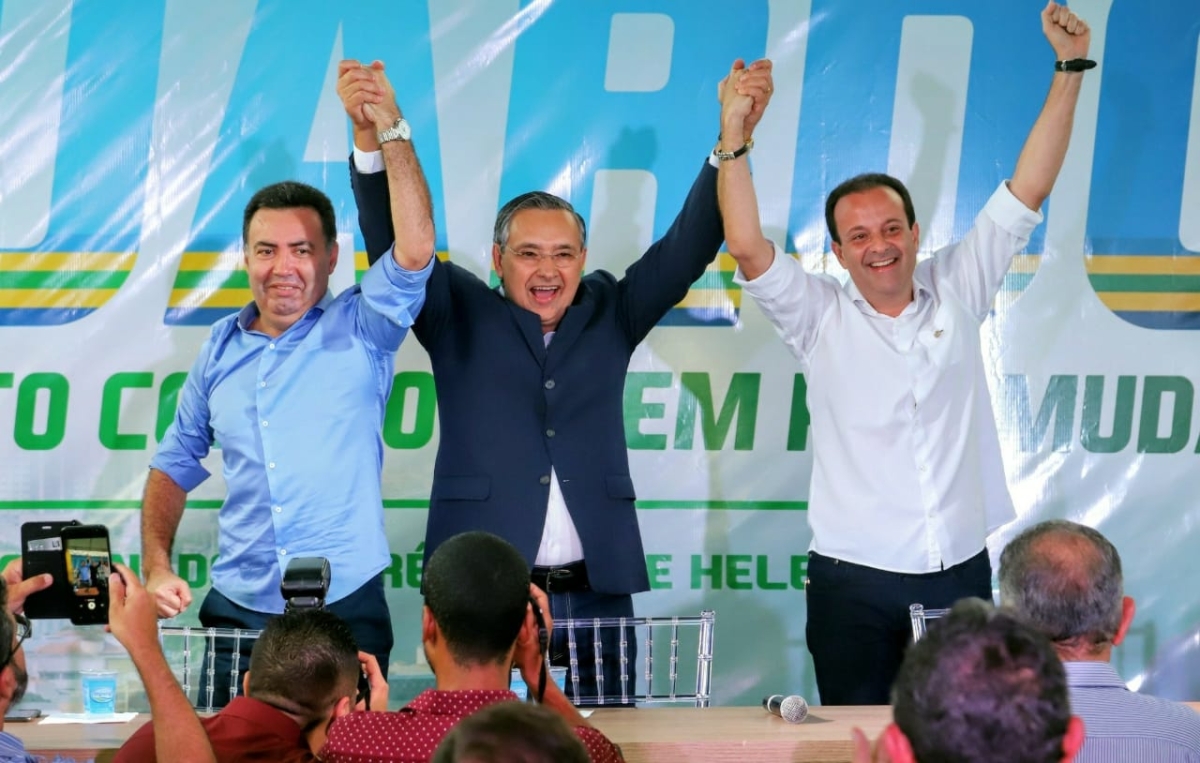 Pré-candidato ao senado, André Moura tem Eduardo Amorim e Heleno Silva como companheiros de chapa (Foto: Márcio Dantas)