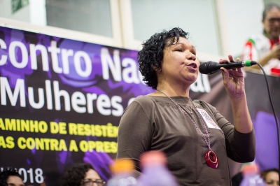 Vera Lúcia apoia a greve dos caminhoneiros e defende greve geral (Foto: Romerito Pontes/ Divulgacao)