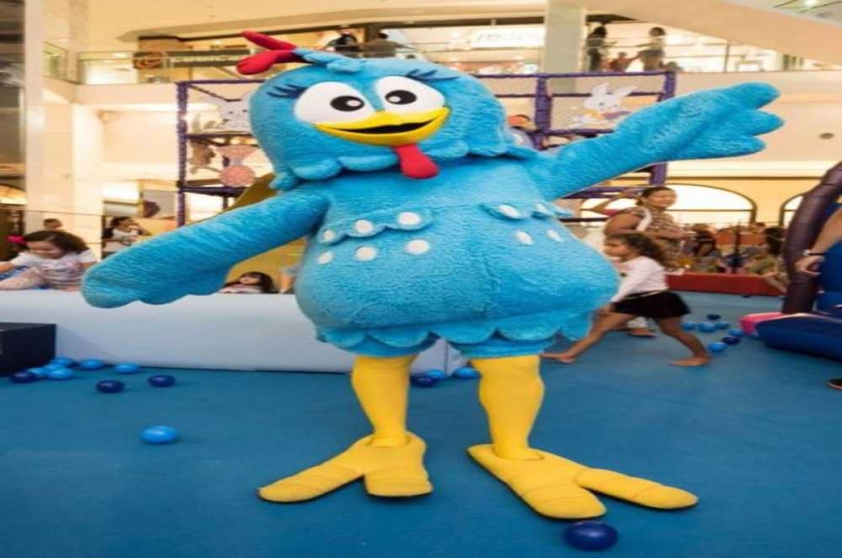 A criançada terá encontro com a galinha pintadinha dias 9 e 10 (Foto: Divulgação/ Assessoria RioMar Shopping)