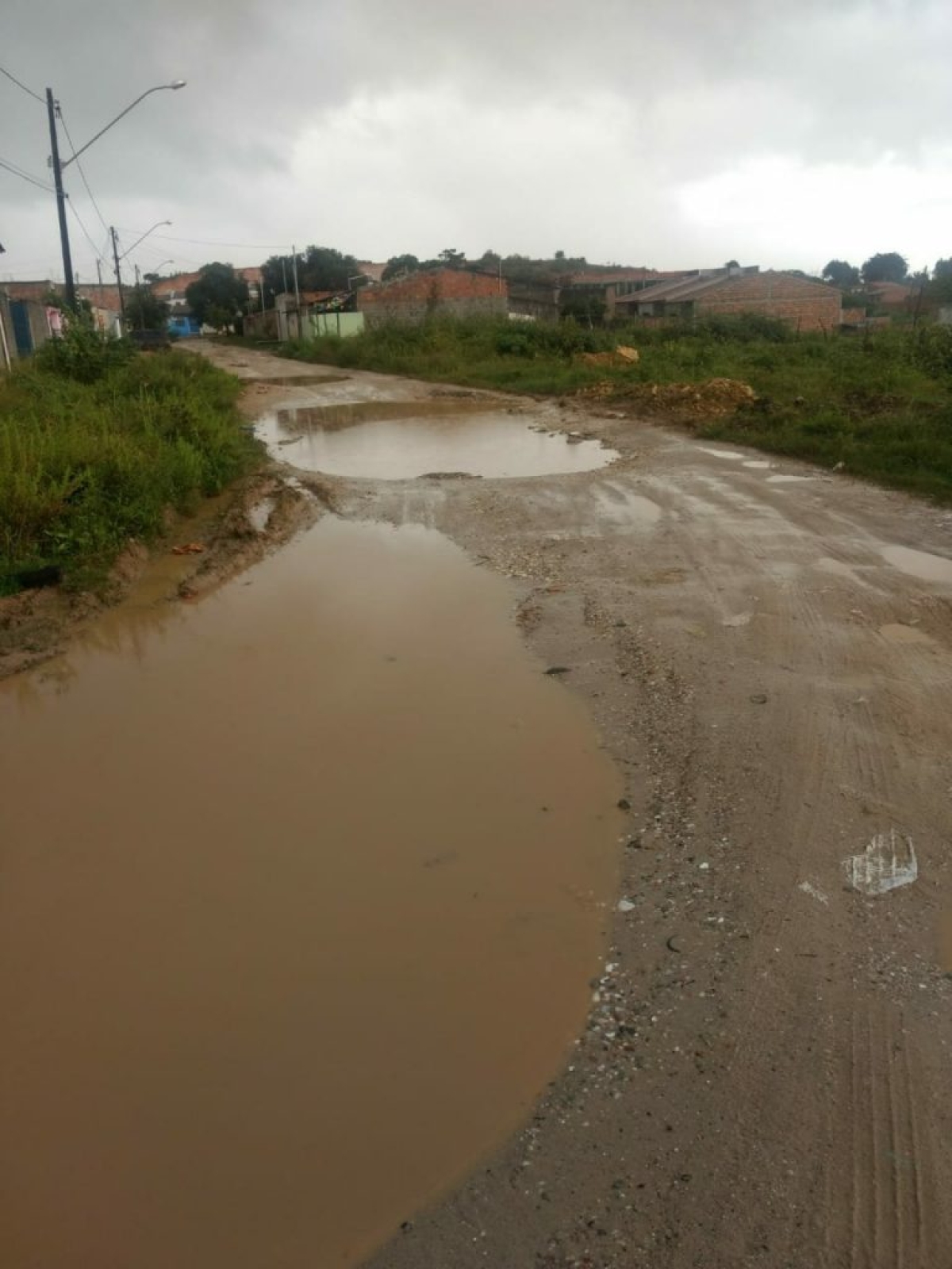 Situação grave de vias em povoados impede a circulação dos ônibus (Foto: Setransp/Aracaju)