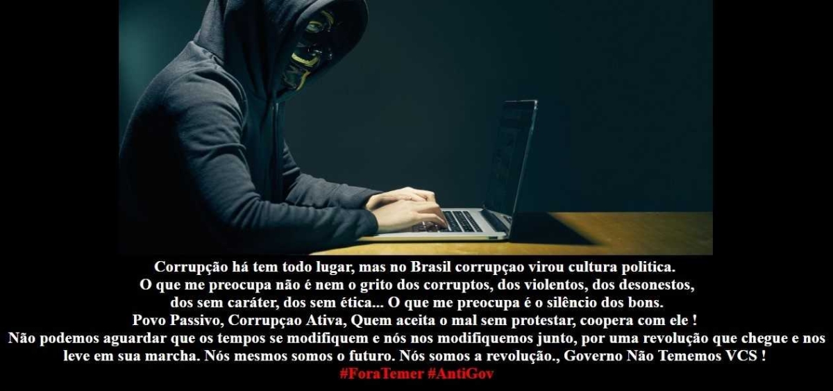 Hackers invadiram alguns sites do Governo de Sergipe (Imagem: Reprodução)