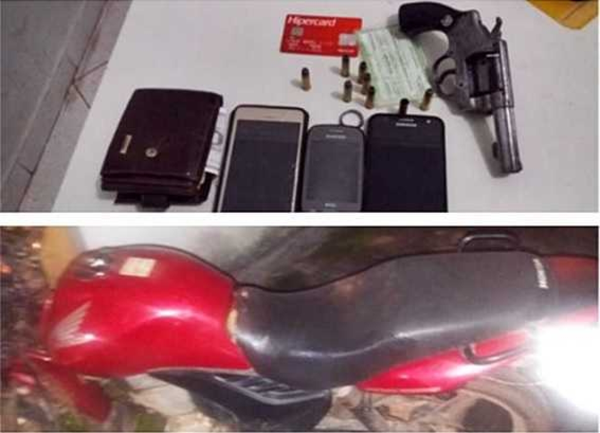 Dois jovens são presos pela PM em Salgado por roubo à mão armada (Foto: Assessoria PM/SE)