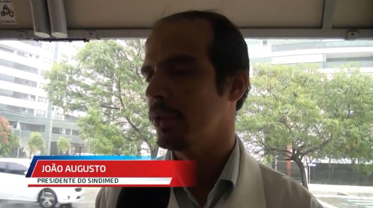Médicos de Aracaju iniciam greve por tempo indeterminado (Imagem: Reprodução de vídeo/ Portal Infonet)