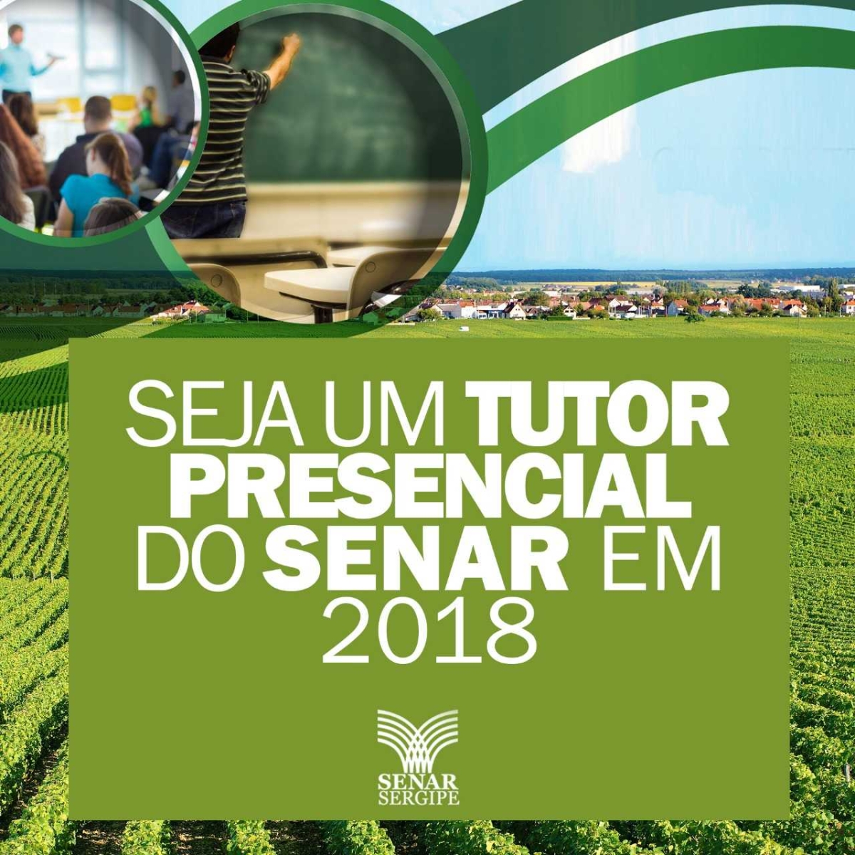 Senar Sergipe abre credenciamento para tutores presenciais (Imagem: Senar/SE)