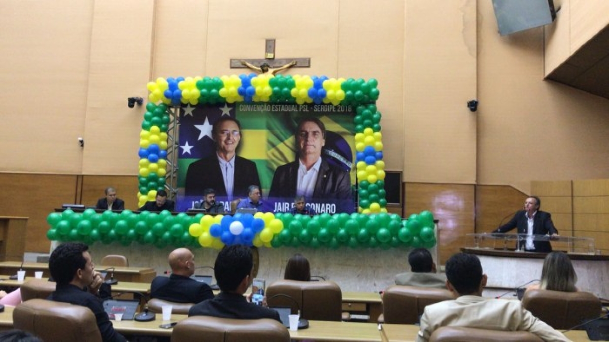 PSL realiza convenção em Aracaju e confirma a candidatura de João Tarantella ao Governo de Sergipe (Foto: Via Portal Itnet)