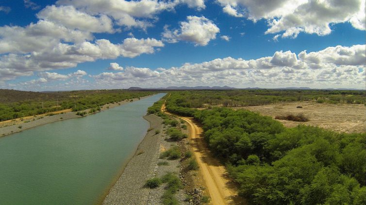 Transposição do Rio São Francisco (Foto: Divulgação/ Ministério da Integração Nacional)