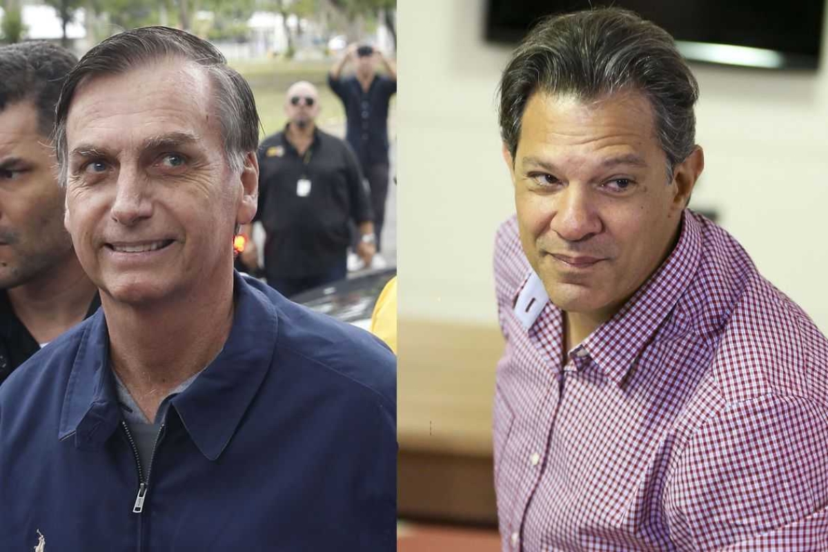 No 1º turno, Jair Bolsonaro venceu em 23 capitais, Fernando Haddad em três (Fotos: Tânia Regô/ Marcelo Camargo/ Agência Brasil)