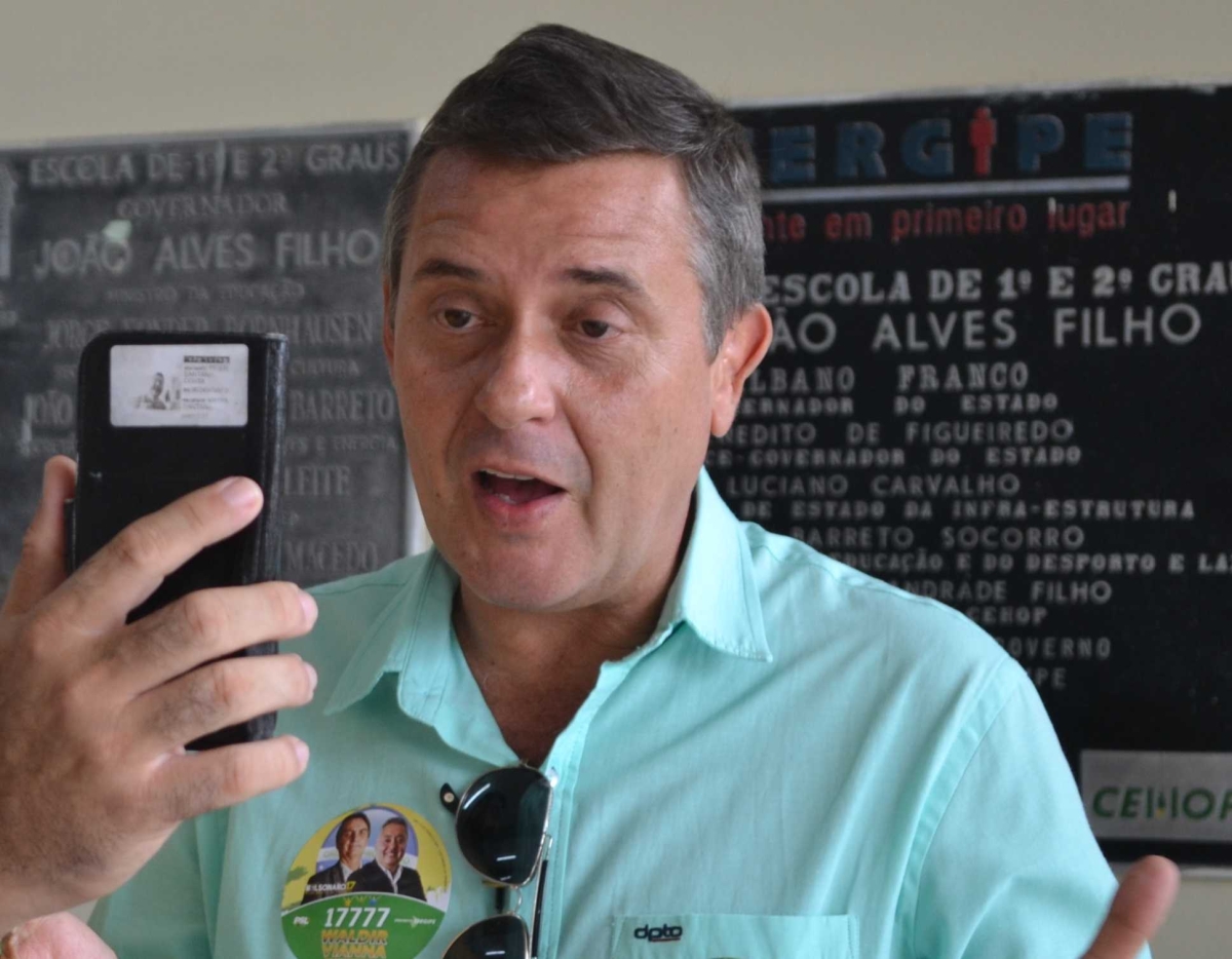Eduardo Cassini prestou BO, alegando ameaças após declarar apoio a Belivaldo Chagas e Fernando Haddad (Foto: Arquivo Portal Infonet)