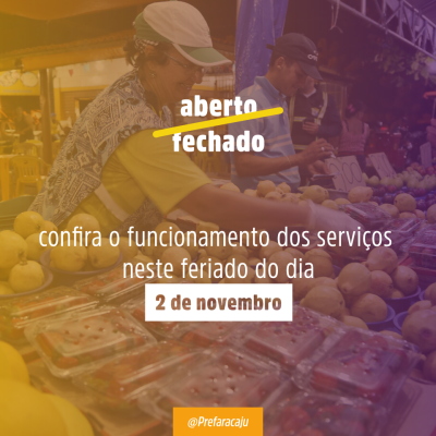 Confira o horário de funcionamento dos serviços municipais no Dia de Finados (Imagem: PMA)