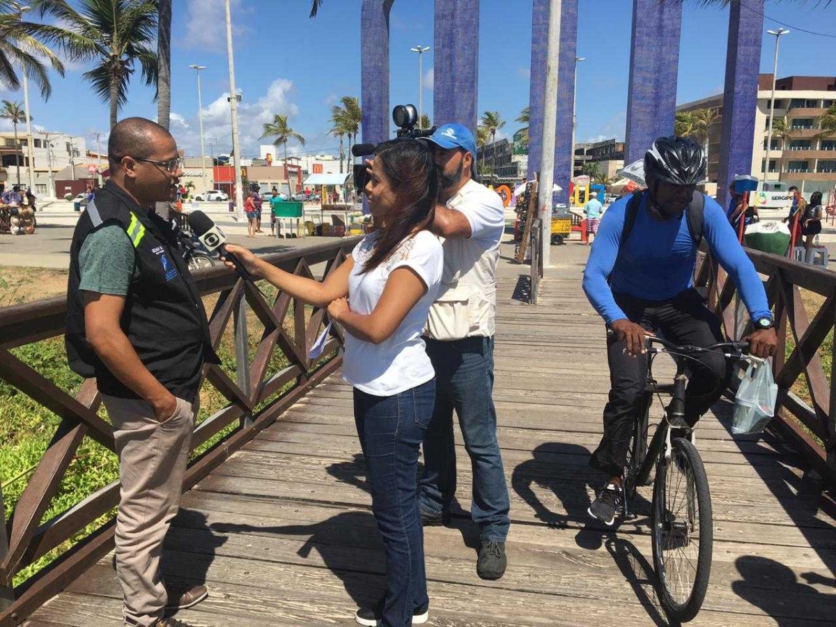 Diretor Presidente da Adema fala sobre a balneabilidade das Praias de Sergipe (Foto: Assessoria Adema/SE)